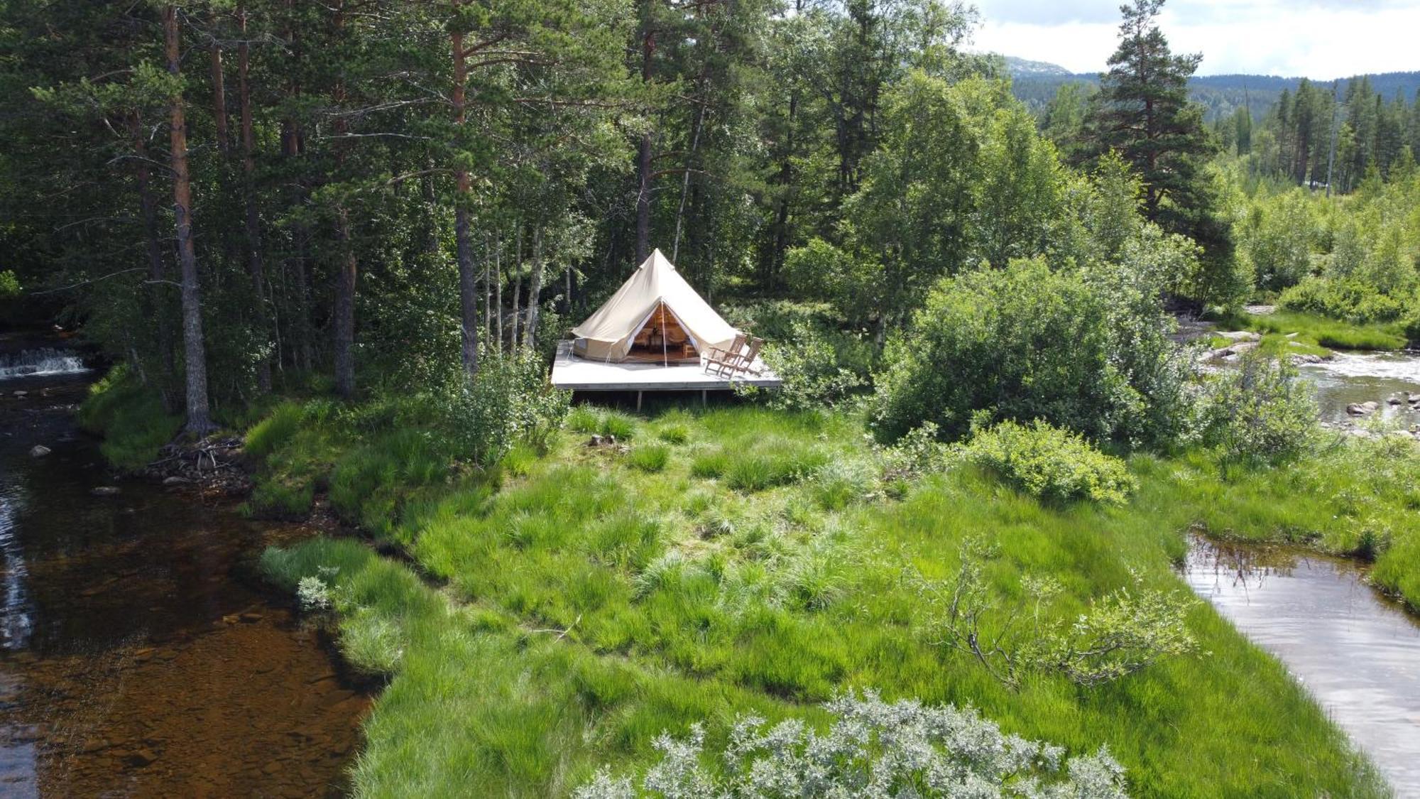 Fossumsanden Camping Og Hytter Fyresdal Экстерьер фото